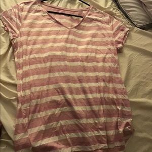 Pink and white T-shirt